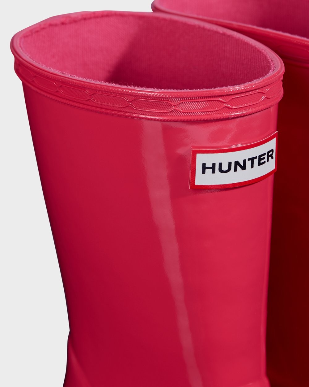 Kids Rain Boots - Hunter Original First Classic Gloss (01ZEBAQFD) - Pink